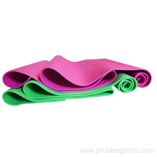 printed pvc non toxic yogamat with carrying strap